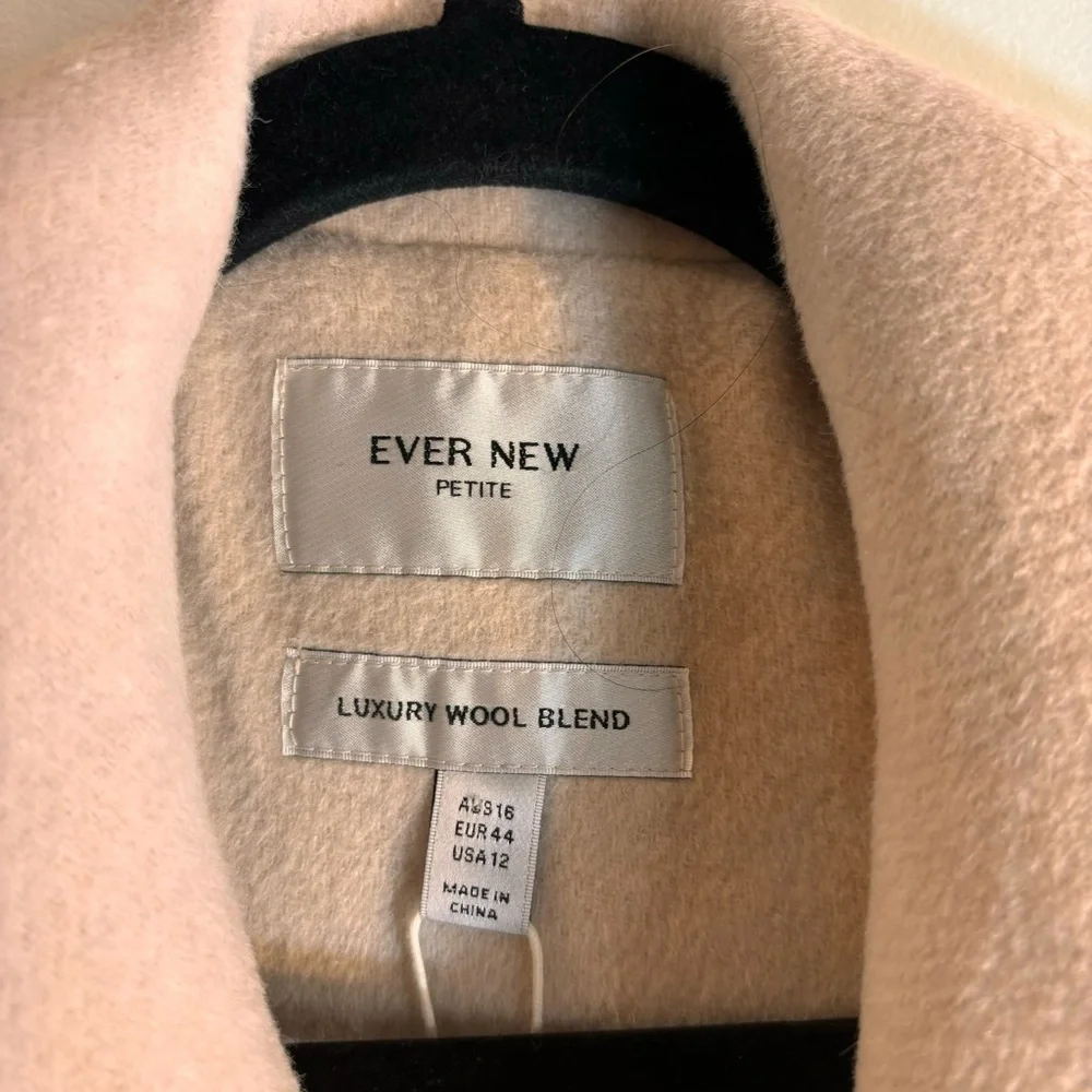 EVER NEW Sz 12P Amy Shawl Collar Wrap Coat Luxury Wool Blend Lined NEW WITH TAG - Picture 7 of 16